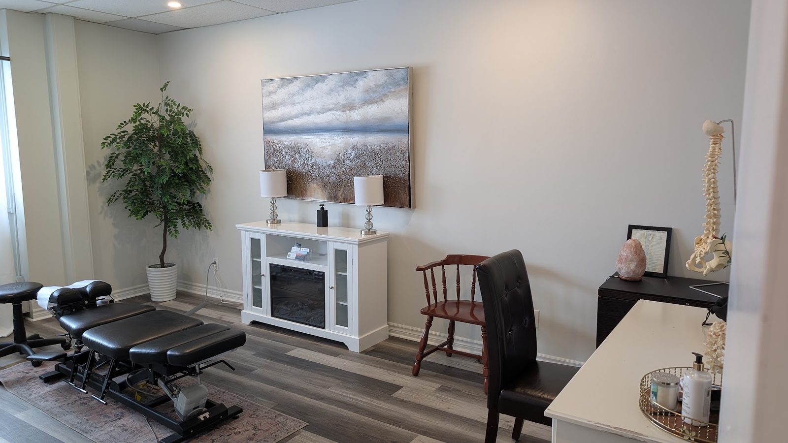 A treatment room at the clinic